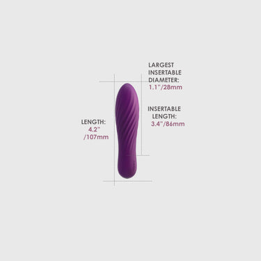 Svakom Tulip Rechargeable Bullet Vibrator - 10 Speeds & Textured Design